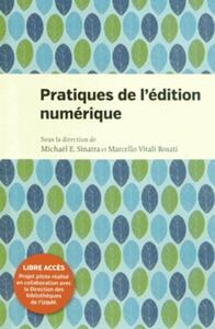 PRATIQUES DE L'EDITION NUMERIQUE