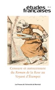 Études françaises, v. 61, no 3