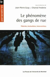 PHENOMENE DES GANGS DE RUE (LE) - THEORIES, EVALUATIONS, INTERVENTIONS