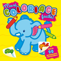 Maxi coloriage facile ! éléphant