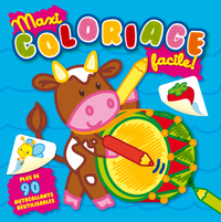 Maxi coloriage facile ! vache