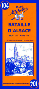 Carte Bataille d'Alsace - nov.1944-mars 1945 / Battle of Alsace -Nov.1944-March 1945