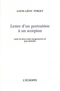 LETTRE D'UN PORTRAITISTE