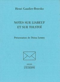 NOTES SUR LIABEUF ET SUR TOLSTOI