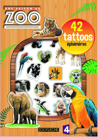 Une saison au zoo - 42 tattoos éphémères