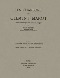 Les Chansons de Clément Marot