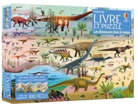 Les dinosaures dans le temps - Coffret Livre et puzzle