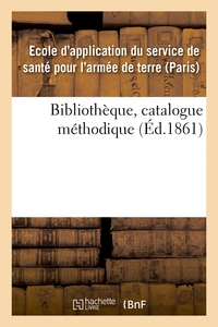 BIBLIOTHEQUE, CATALOGUE METHODIQUE