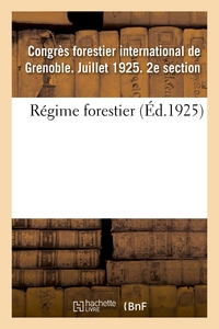 REGIME FORESTIER