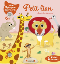 Petit lion dans la savane