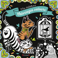 Pochette Coloriages velours Chats