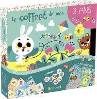 Le coffret de mes 3 ans - Coffret avec 1 jeu coopératif sur la nature, 24 cartes de mémory et 1 loto