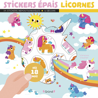 Stickers épais - Licornes
