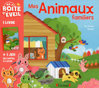 Ma boite d'éveil: Mes animaux familiers (Coffret cartes à lacer)