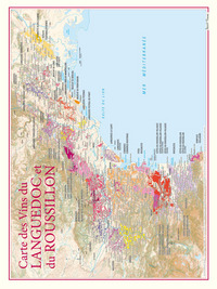 CARTE DES VINS DU LANGUEDOC ET DU ROUSSILLON