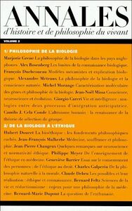 ANNALES D'HISTOIRE ET DE PHILOSOPHIE DU VIVANT, N 2