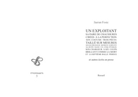 Un exploitant... et autres écrits en prose