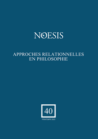 APPROCHES RELATIONNELLES EN PHILOSOPHIE