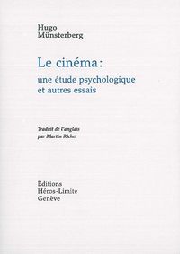 LE CINEMA, UNE ETUDE PSYCHOLOGIQUE