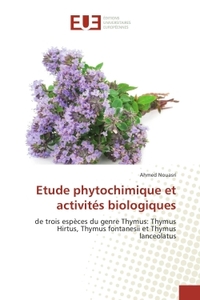 Etude phytochimique et activites biologiques