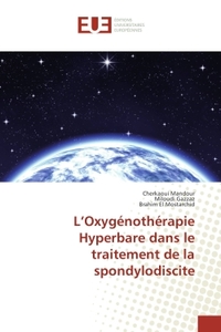 L'Oxygénothérapie Hyperbare dans le traitement de la spondylodiscite