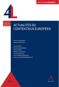 ACTUALITES DU CONTENTIEUX EUROPEEN