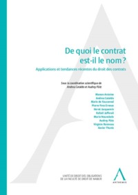 DE QUOI LE CONTRAT EST-IL LE NOM ?