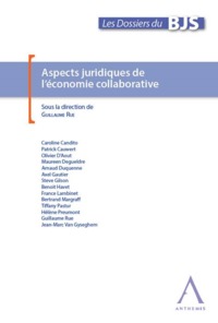 ASPECTS JURIDIQUES DE L ECONOMIE COLLABORATIVE