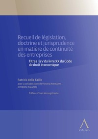 Recueil de législation, doctrine et jurisprudence en matière de continuité des entreprises