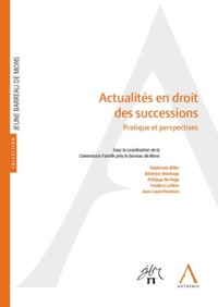 ACTUALITES EN DROIT DES SUCCESSIONS - PRATIQUE ET PERSPECTIVES