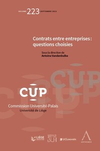 CONTRATS ENTRE ENTREPRISES : QUESTIONS CHOISIES - TOME 223