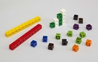 Matériel de manipulation MHM Multicubes ( 200 cubes de 10 couleurs à emboîter)