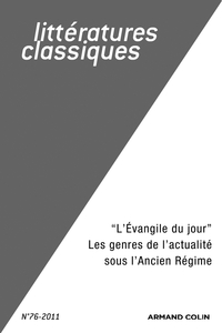 ECRITURES DE L'ACTUALITE (XVIIE-XVIIIE SIECLES)
