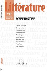 Littérature n° 159 (3/2010)