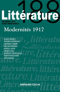 Littérature n° 188 (4/2017) Modernités 1917