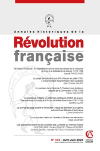 Annales historiques de la Révolution française Nº412 2/2023