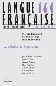 Langue française n° 164 (4/2009)