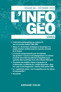 L'INFORMATION GEOGRAPHIQUE - N 4/2022 VARIA