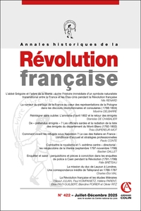 Annales historiques de la Révolution française Nº422 4/2025