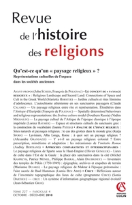 Revue de l'histoire des religions - Tome 227 (4/2010)