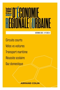 REVUE D'ECONOMIE REGIONALE ET URBAINE N 4/2023 - VARIA