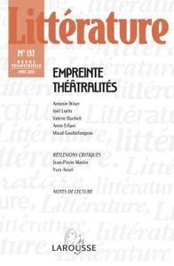 Littérature n° 157 (1/2010) Narrations