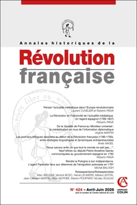 ANNALES HISTORIQUES DE LA REVOLUTION FRANCAISE N 424 2/2026 - VARIA