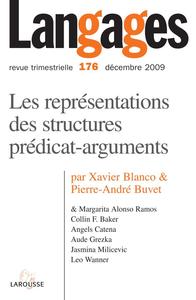 Langages n° 176 (4/2009) Les représentations des structures prédicat-arguments