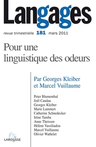 Langages n° 181 (1/2011) Pour une sémantique des odeurs