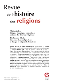 Revue de l'histoire des religions - N 4 2019
