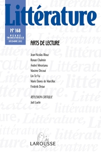 Littérature n° 168 (4/2012) Arts de lecture
