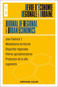 Revue d'économie régionale et urbaine Nº4/2025