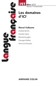 Langue française n° 197 (1/2018) Les domaines d'ICI