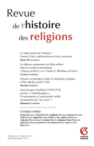 Revue de l'histoire des religions - Tome 230 (1/2013)
